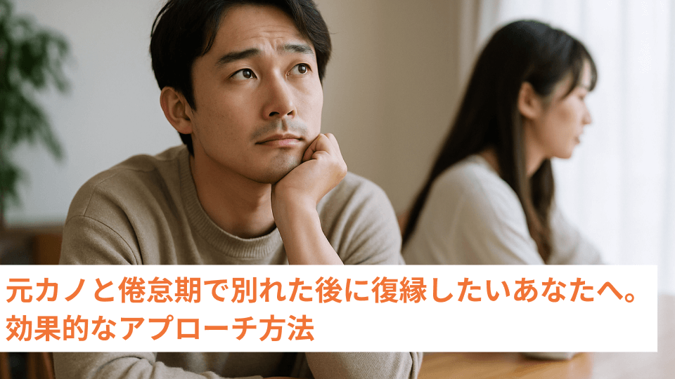 元カノと倦怠期で別れた後に復縁したいあなたへ。効果的なアプローチ方法