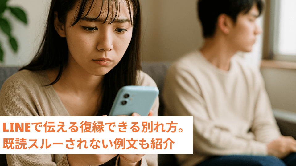 LINEで伝える復縁できる別れ方。既読スルーされない例文も紹介