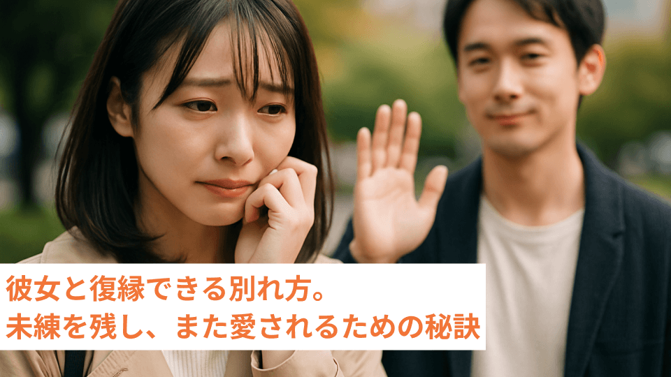 彼女と復縁できる別れ方。未練を残し、また愛されるための秘訣