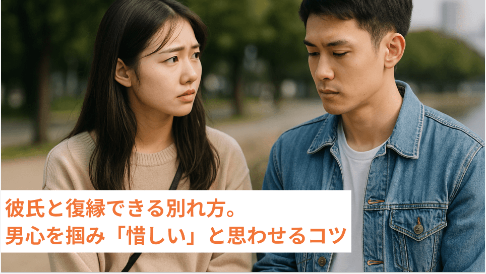 彼氏と復縁できる別れ方。男心を掴み「惜しい」と思わせるコツ