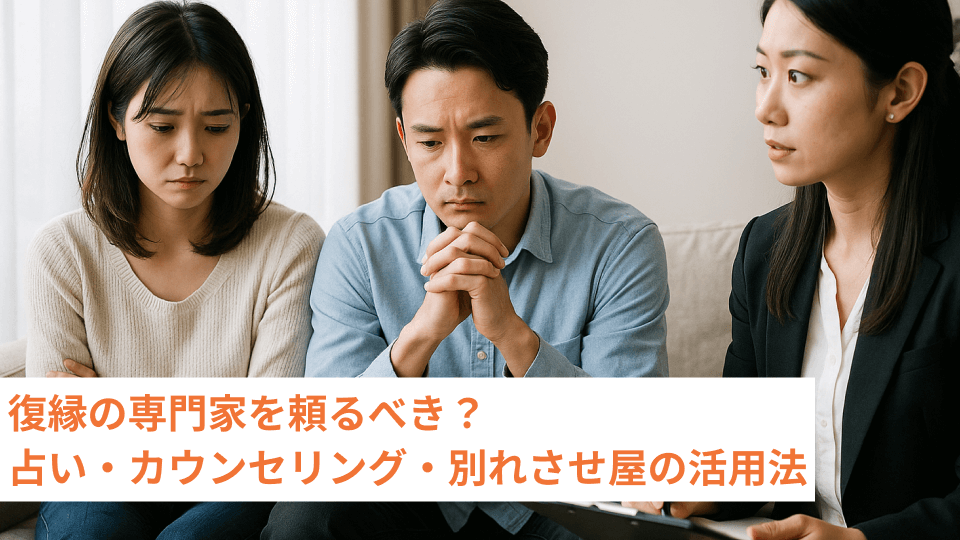 復縁の専門家を頼るべき？占い・カウンセリング・別れさせ屋の活用法
