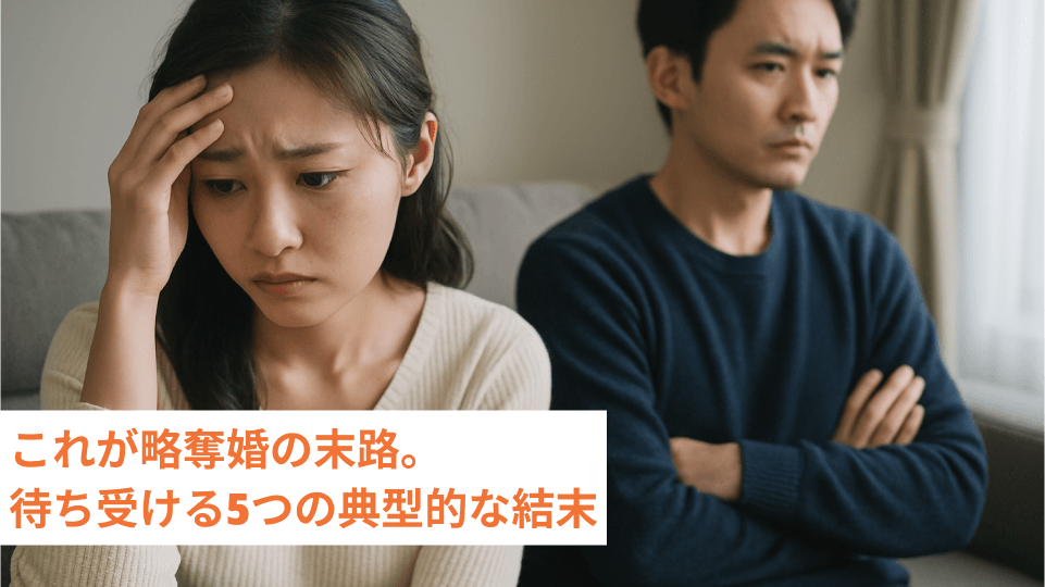 これが略奪婚の末路。待ち受ける5つの典型的な結末
