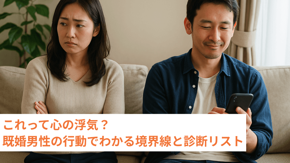 これって心の浮気？既婚男性の行動でわかる境界線と診断リスト