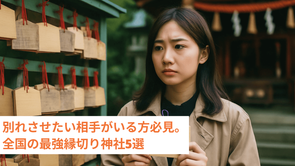 別れさせたい相手がいる方必見。全国の最強縁切り神社5選