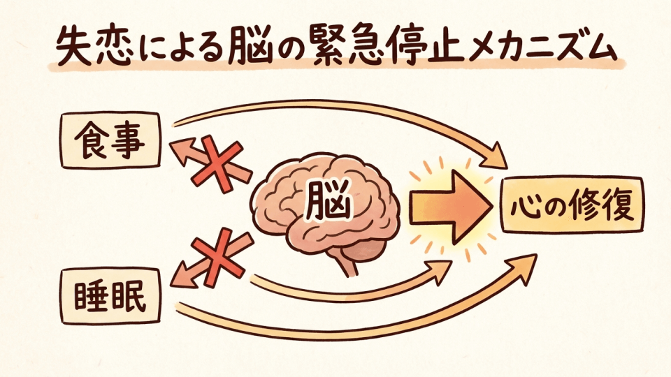 失恋による脳の緊急停止メカニズム 失恋による脳の緊急停止メカニズム