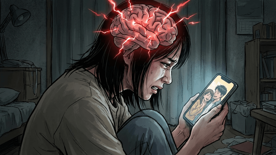 失恋後にSNSで相手を監視するのは「自傷行為」と同じ