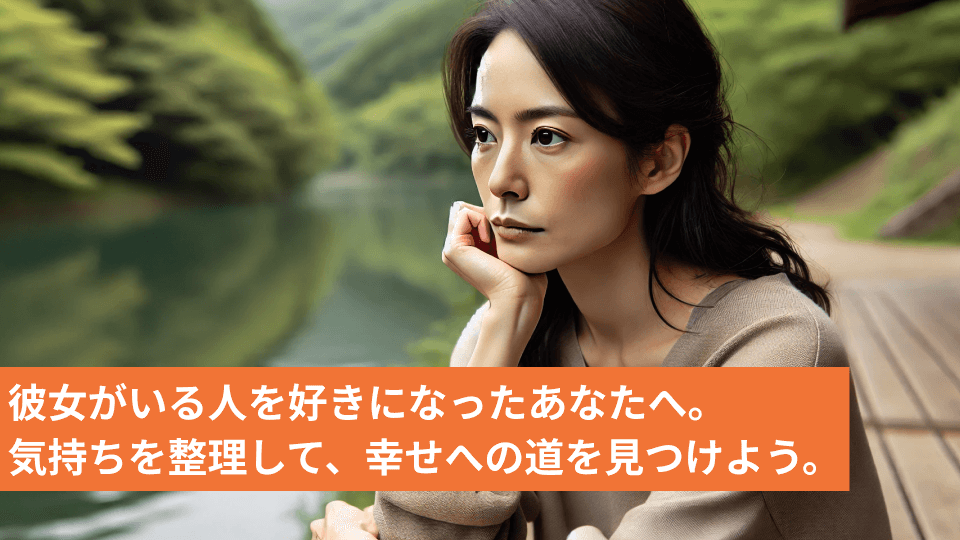 彼女がいる人を好きになったあなたへ。気持ちを整理して、幸せへの道を見つけよう。