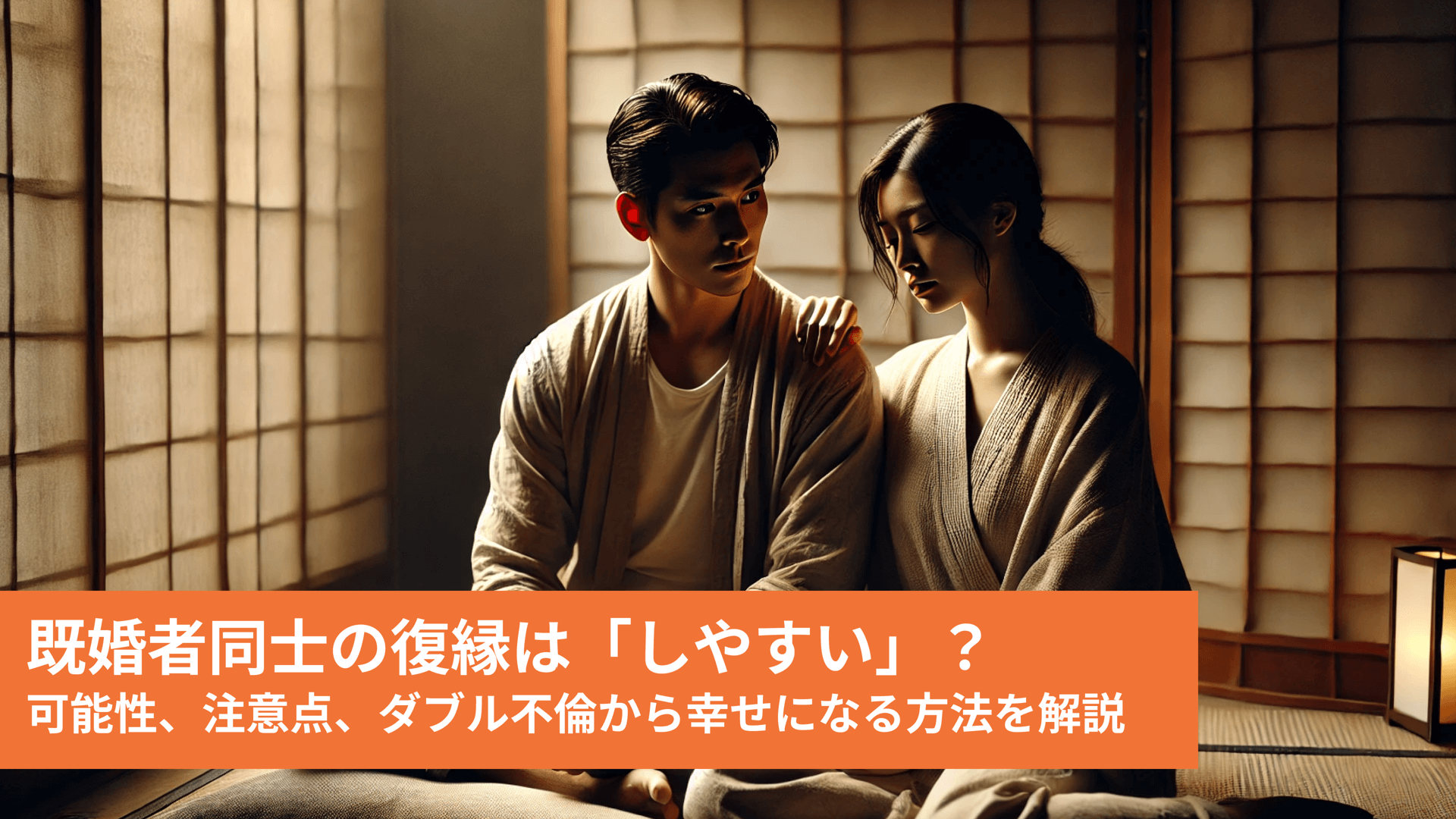 既婚者同士の復縁は「しやすい」？可能性、注意点、ダブル不倫から幸せになる方法を解説