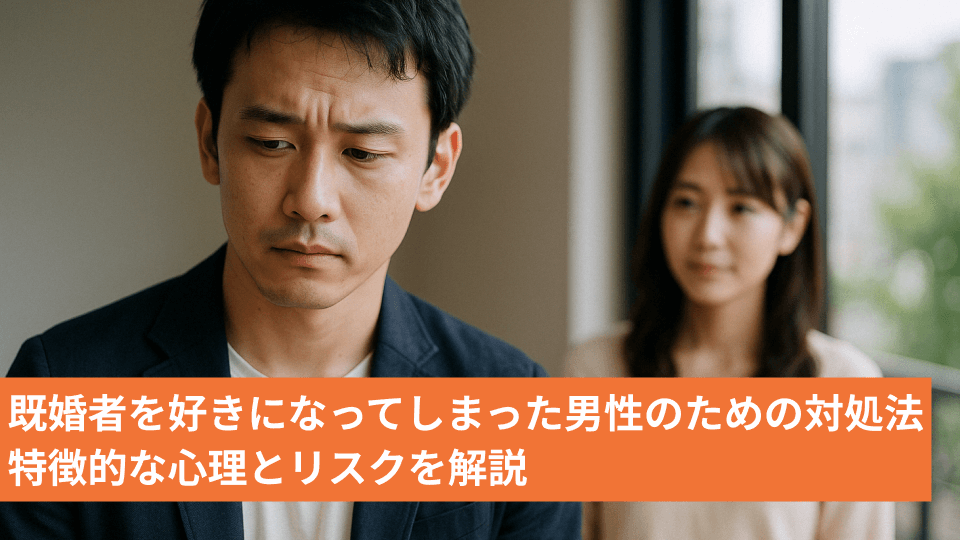 既婚者を好きになってしまった男性のための対処法 特徴的な心理とリスクを解説