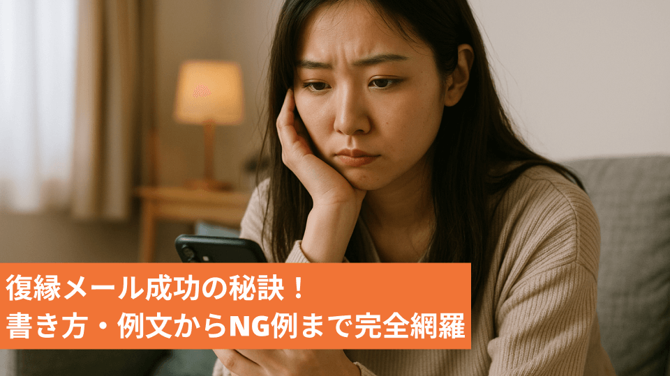 復縁メール成功の秘訣！書き方・例文からNG例まで完全網羅