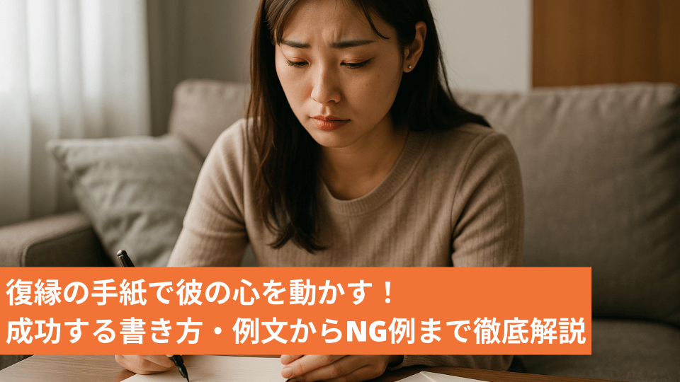 復縁の手紙で彼の心を動かす！成功する書き方・例文からNG例まで徹底解説