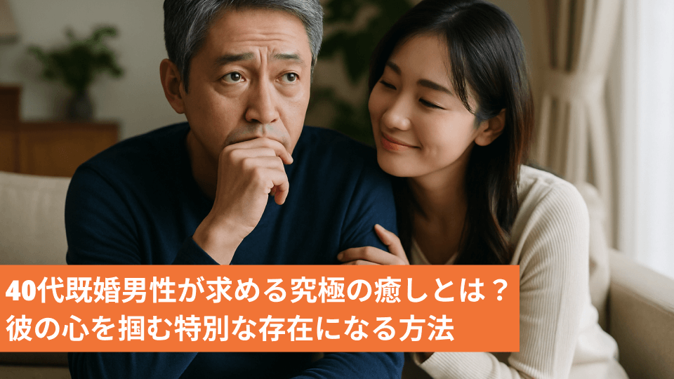 40代既婚男性が求める究極の癒しとは？彼の心を掴む特別な存在になる方法
