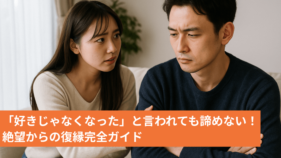 「好きじゃなくなった」と言われても諦めない！絶望からの復縁完全ガイド