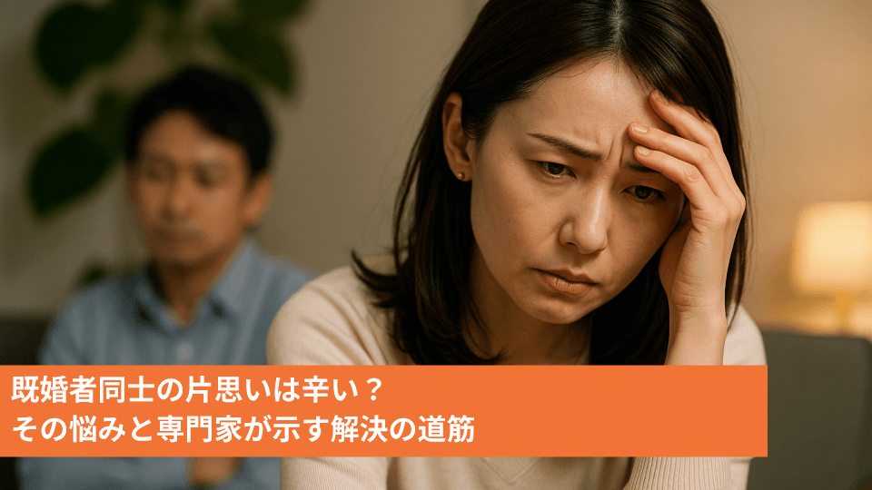 既婚者同士の片思いは辛い？その悩みと専門家が示す解決の道筋