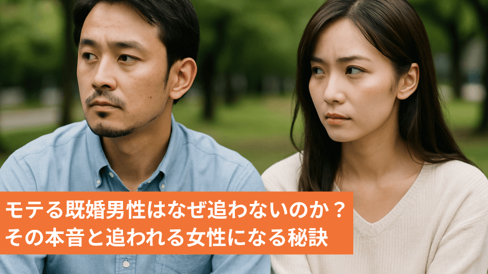 モテる既婚男性はなぜ追わないのか？その本音と追われる女性になる秘訣