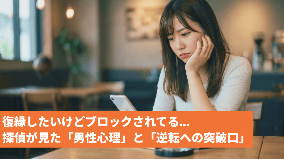 復縁したいけどブロックされてる…探偵が見た「男性心理」と「逆転への突破口」