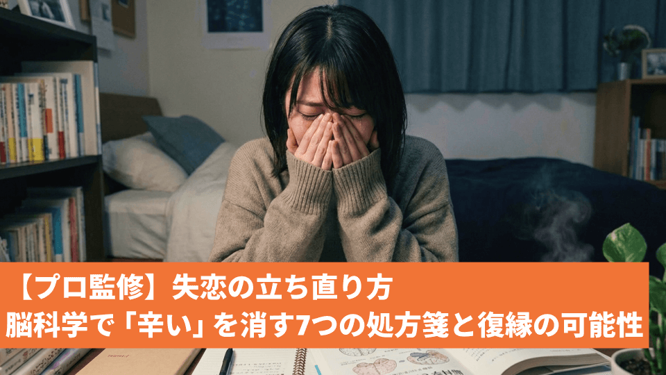【プロ監修】失恋の立ち直り方｜脳科学で「辛い」を消す7つの処方箋と復縁の可能性