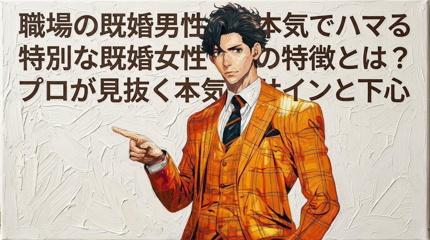 職場の既婚男性が本気でハマる特別な既婚女性の特徴とは？プロが見抜く本気のサインと下心
