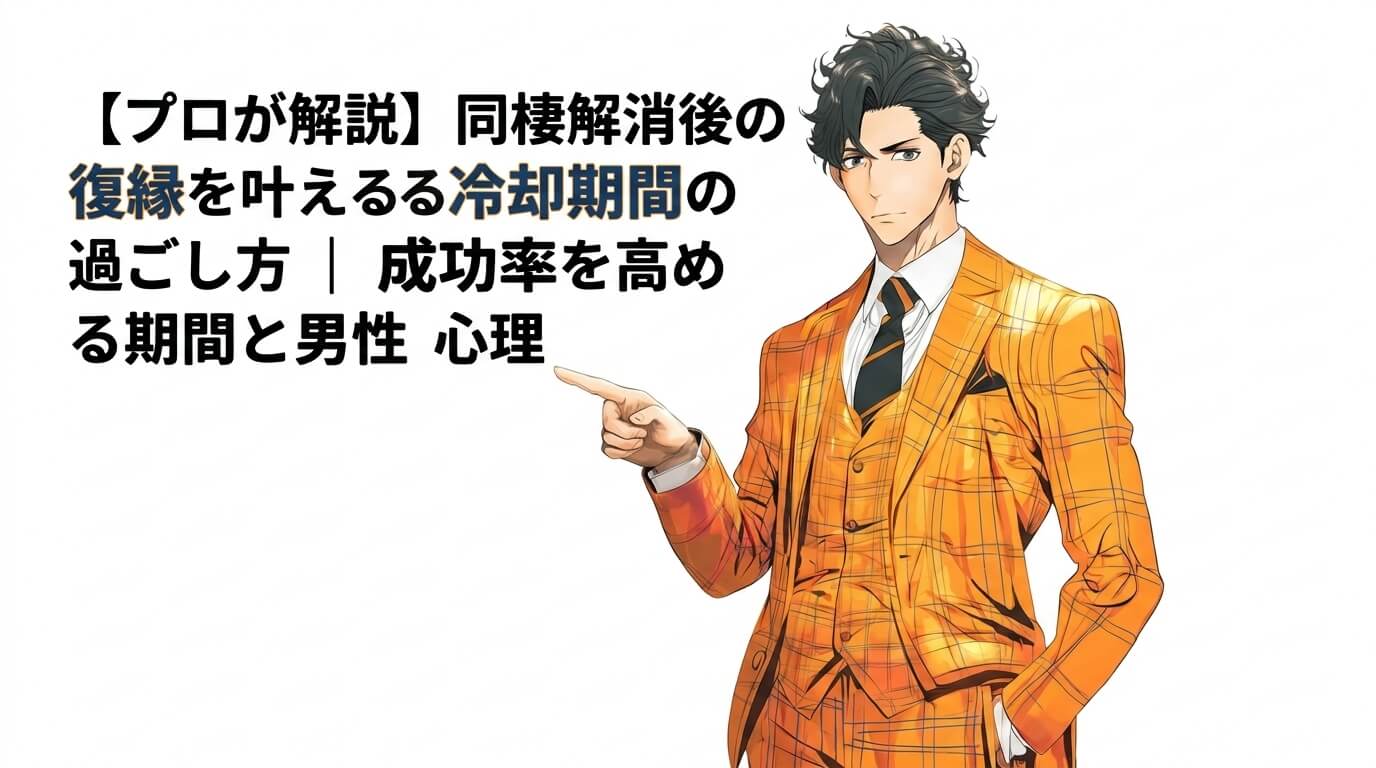 【プロが解説】同棲解消後の復縁を叶える冷却期間の過ごし方｜成功率を高める期間と男性心理